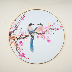 Whitebird Bliss Round Painting