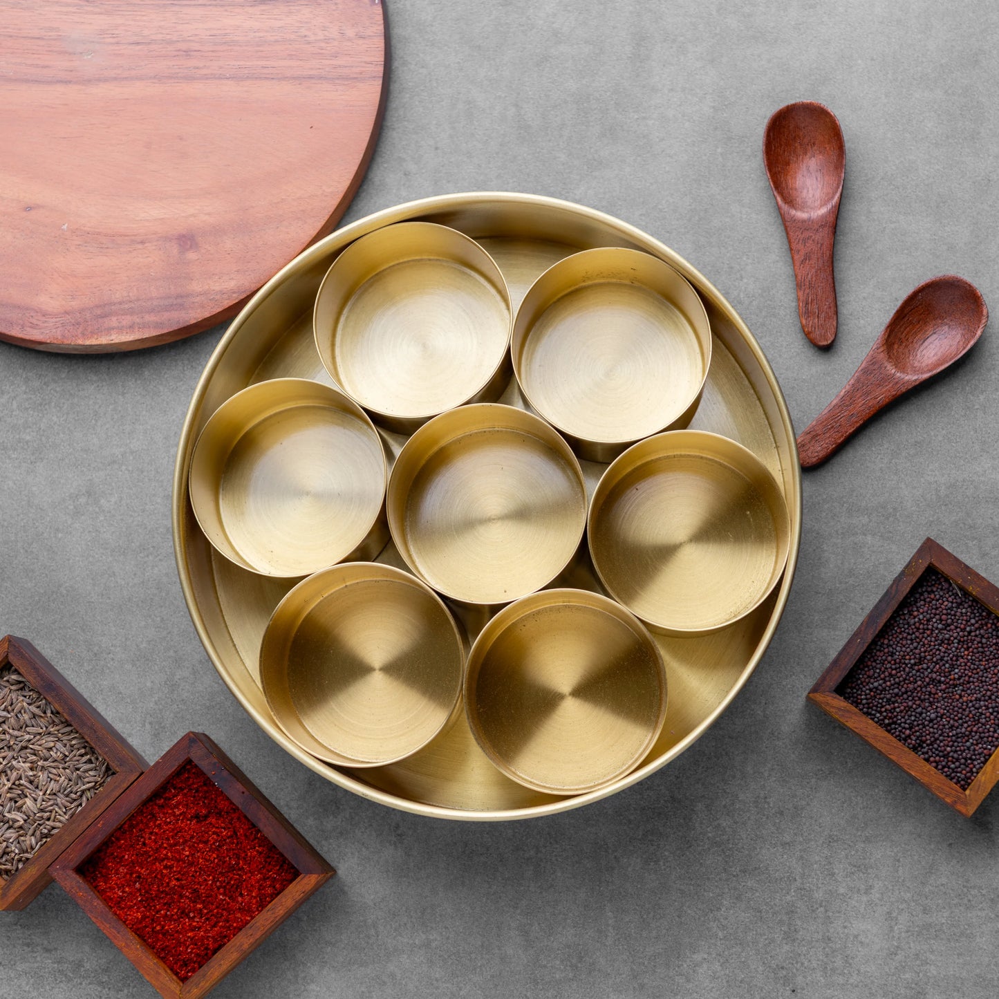Brass Masala Box