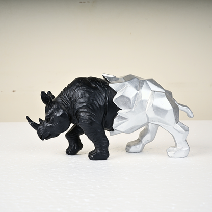 Ironhide Enigma – Duality Rhino Sculpture