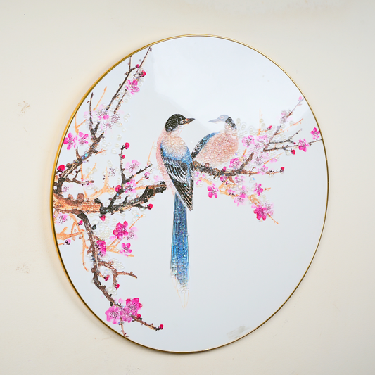 Whitebird Bliss Round Painting