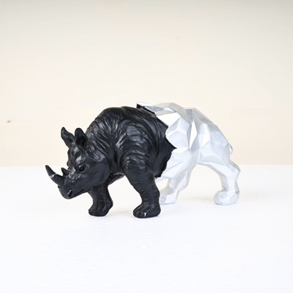 Ironhide Enigma – Duality Rhino Sculpture