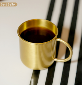 Aurum Brass Coffee Mug