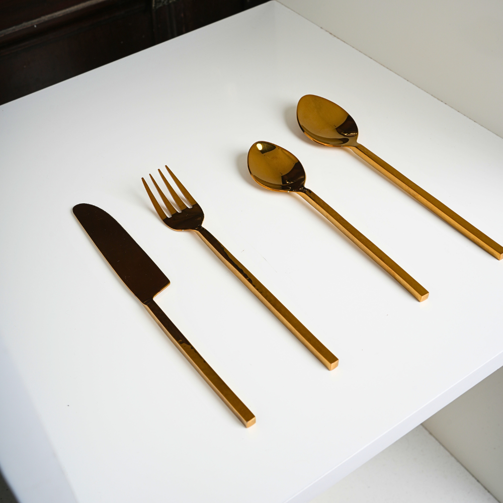 Gold Feast Cutlery - Set of 4