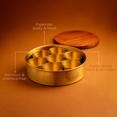 Brass Masala Box